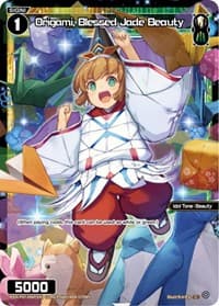 Origami, Blessed Jade Beauty (Parallel Foil) - Welcome Back Diva -Lostorage- - WIXOSS card