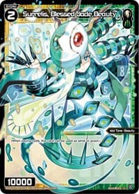 Surrelis, Blessed Jade Beauty (Parallel Foil) - Welcome Back Diva -Lostorage- - WIXOSS card