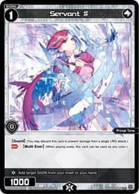 Servant # - Welcome Back Diva -Lostorage- - WIXOSS card