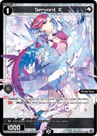 Servant # (Parallel Foil) - Welcome Back Diva -Lostorage- - WIXOSS card