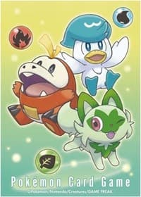 Pokemon TCG: Pokemon Center Japan Exclusive Card Sleeves - Sprigatito, Fuecoco & Quaxly (64-Pack) - Pokemon International Card Sleeves - Card Sleeves card