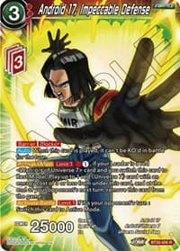 Android 17, Impeccable Defense - Power Absorbed - Dragon Ball Super: Masters card