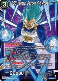 SSB Vegeta, Beyond Full Power - Power Absorbed - Dragon Ball Super: Masters card