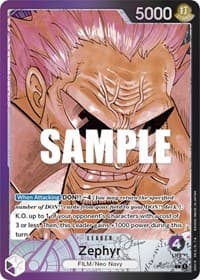 Zephyr (Alternate Art) - Paramount War - One Piece Card Game card