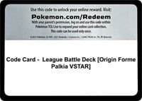 Code Card - League Battle Deck [Origin Forme Palkia VSTAR] - Miscellaneous Cards & Products - Pokemon card