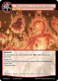 Necromancy of Cursed Spirits - The War of the Suns - Force of Will card