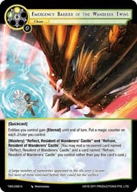 Emergency Barrier of the Wanderer Twins - The War of the Suns - Force of Will card