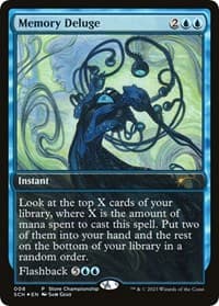 Memory Deluge - Game Day & Store Championship Promos - Magic: The Gathering card