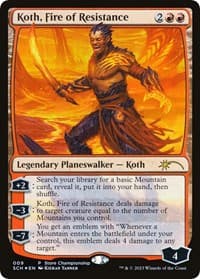 Koth, Fire of Resistance - Game Day & Store Championship Promos - Magic: The Gathering card