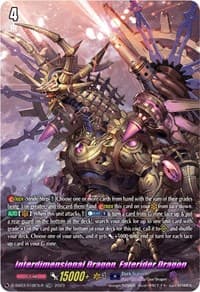 Interdimensional Dragon, Faterider Dragon (TDR) - D-SS03: Stride Deckset -Chronojet- - Cardfight Vanguard card