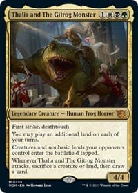 Thalia and The Gitrog Monster - March of the Machine - Magic: The Gathering card
