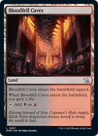Bloodfell Caves - March of the Machine - Magic: The Gathering card