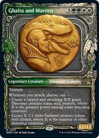 Ghalta and Mavren (Showcase) - March of the Machine - Magic: The Gathering card