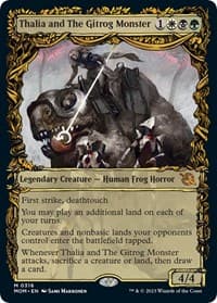 Thalia and The Gitrog Monster (Showcase) - March of the Machine - Magic: The Gathering card