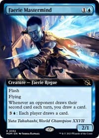 Faerie Mastermind (Extended Art) - March of the Machine - Magic: The Gathering card