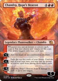 Chandra, Hope's Beacon (Borderless) - March of the Machine - Magic: The Gathering card