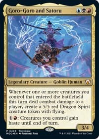 Goro-Goro and Satoru - Prerelease Cards - Magic: The Gathering card