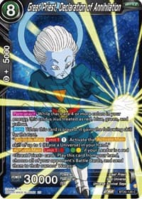 Great Priest, Declaration of Annihilation - Power Absorbed - Dragon Ball Super: Masters card