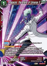 Paparoni, the Brains of Universe 3 - Power Absorbed - Dragon Ball Super: Masters card