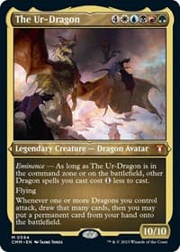 The Ur-Dragon (Foil Etched) - Commander Masters - Magic: The Gathering card