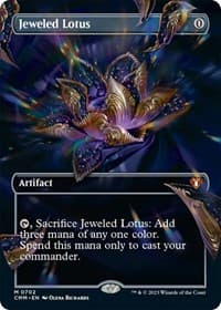 Jeweled Lotus (Borderless) - Commander Masters - Magic: The Gathering card