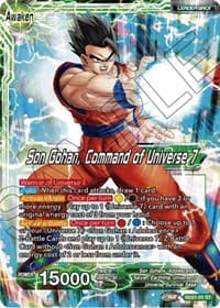 Son Gohan // Son Gohan, Command of Universe 7 - Power Absorbed - Dragon Ball Super: Masters card