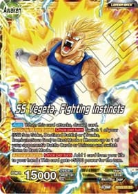 Vegeta // SS Vegeta, Fighting Instincts - Power Absorbed - Dragon Ball Super: Masters card