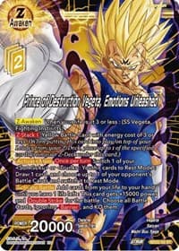 Prince of Destruction Vegeta, Emotions Unleashed - Power Absorbed - Dragon Ball Super: Masters card