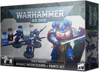 Warhammer 40K - Space Marines: Assault Intercessors + Paints Set - Warhammer Plastic Box Sets - Warhammer Box Sets card
