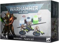 Warhammer 40K - Necrons: Warriors + Paints Set - Warhammer Plastic Box Sets - Warhammer Box Sets card