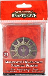 Warhammer: Underworlds - Beastgrave: Morgwaeth's Blade-Coven Premium Sleeves (70-pack) - Warhammer Game Accessories - Warhammer Game Accessories card