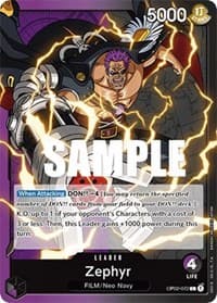 Zephyr - Paramount War - One Piece Card Game card