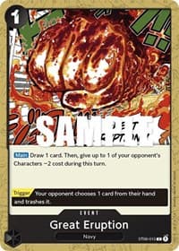 Great Eruption - ST-06: Starter Deck 6 Absolute Justice - One Piece Card Game card