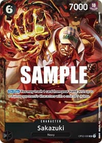 Sakazuki (Alternate Art) - Paramount War - One Piece Card Game card