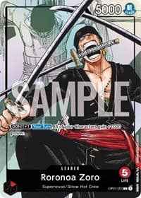 Roronoa Zoro - OP01-001 (Alternate Art) - One Piece Promotion Cards - One Piece Card Game card