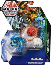 Bakugan Starter 3-Pack - Aquos Sairus Ultra - Evolutions - Bakugan TCG card