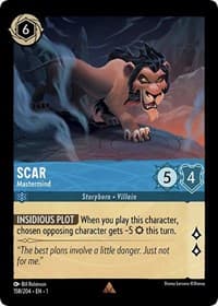 Scar - Mastermind - The First Chapter - Disney Lorcana card