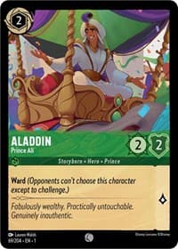 Aladdin - Prince Ali - The First Chapter - Disney Lorcana card