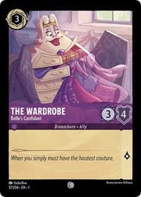 The Wardrobe - Belle's Confidant - The First Chapter - Disney Lorcana card