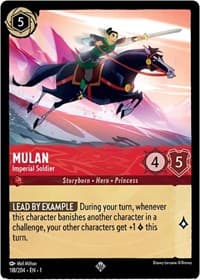 Mulan - Imperial Soldier - The First Chapter - Disney Lorcana card