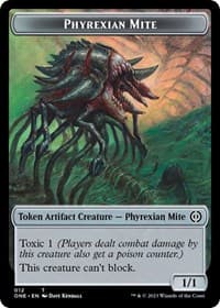 Phyrexian Mite (012) // Cat Double-Sided Token - Phyrexia: All Will Be One - Magic: The Gathering card