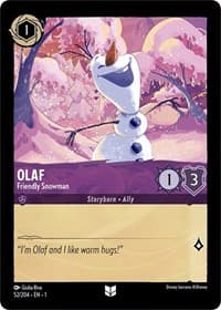 Olaf - Friendly Snowman - The First Chapter - Disney Lorcana card
