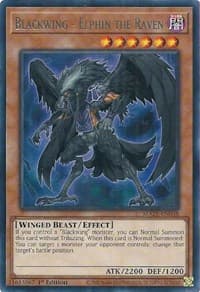 Blackwing - Elphin the Raven - Maze of Memories - YuGiOh card