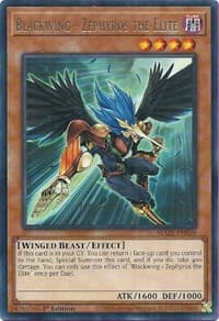 Blackwing - Zephyros the Elite - Maze of Memories - YuGiOh card