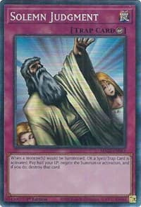 Solemn Judgment (CR) - Maze of Memories - YuGiOh card