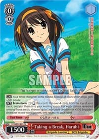 Taking a Break, Haruhi - The Melancholy Of Haruhi Suzumiya Power Up Set - Weiss Schwarz card