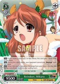 Reindeer, Mikuru - The Melancholy Of Haruhi Suzumiya Power Up Set - Weiss Schwarz card