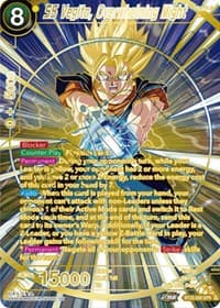 SS Vegito, Overwhelming Might (SPR) - Power Absorbed - Dragon Ball Super: Masters card