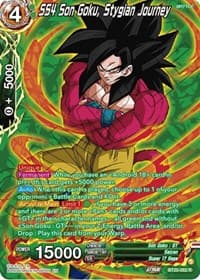 SS4 Son Goku, Stygian Journey (Silver Foil) - Power Absorbed - Dragon Ball Super: Masters card