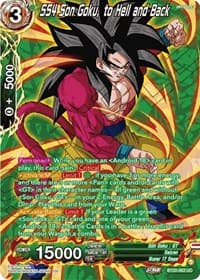 SS4 Son Goku, to Hell and Back (Silver Foil) - Power Absorbed - Dragon Ball Super: Masters card
